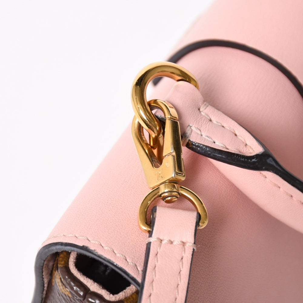 LOUIS VUITTON ルイヴィトン ロッキーBB ハンドバッグ M44080 モノグラム ローズプードル ピンク ブラウン 美品 中古 4a003556