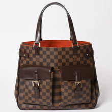 Load image into Gallery viewer, 極美品 LOUIS VUITTON ルイヴィトン ダミエ ユゼス ブラウン トートバッグ N51128 ダミエキャンバス ゴールド金具 中古 4a003465