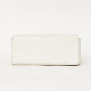 LOEWE leather shoulder bag one shoulder bag semi-shoulder calfskin musical note metal hardware white flap good condition used 4a003524