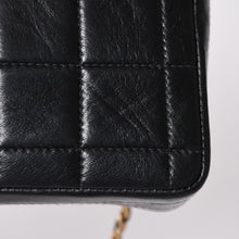 画像をギャラリービューアに読み込む, CHANEL シャネル East West イーストウエスト チョコバー チェーンショルダーバッグ 6番台 ココマーク ラムスキン ブラック 美品 中古 4a003536