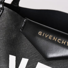 画像をギャラリービューアに読み込む, GIVENCHY ジバンシー Antigona Favelas 74 ラージトートバッグ 3C0184 ショッピングバッグ ブラック ホワイト リカルドティッシ レザー 美品 中古 4a003518