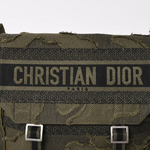 Very good condition Christian Dior Camp Shoulder Bag Khaki Camouflage Canvas 50-MA-0210 Used 4a003521
