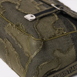 Very good condition Christian Dior Camp Shoulder Bag Khaki Camouflage Canvas 50-MA-0210 Used 4a003521
