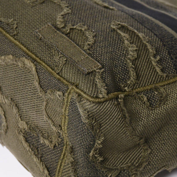 Very good condition Christian Dior Camp Shoulder Bag Khaki Camouflage Canvas 50-MA-0210 Used 4a003521