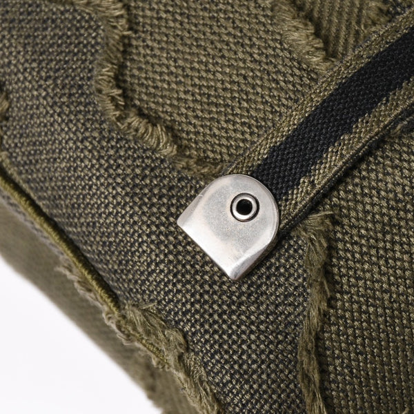 Very good condition Christian Dior Camp Shoulder Bag Khaki Camouflage Canvas 50-MA-0210 Used 4a003521