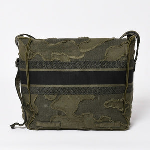 Very good condition Christian Dior Camp Shoulder Bag Khaki Camouflage Canvas 50-MA-0210 Used 4a003521