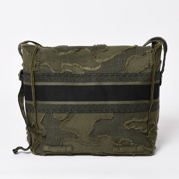 Very good condition Christian Dior Camp Shoulder Bag Khaki Camouflage Canvas 50-MA-0210 Used 4a003521