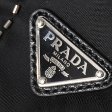 Load image into Gallery viewer, 極美品 PRADA プラダ Nylon Bag ナイロンバッグ Hand Bag ハンドバッグ ラインストーン トライアングルロゴ ブラック 中古 4a003519