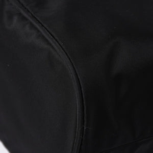 Very Good Condition PRADA Nylon Bag Hand Bag Rhinestone Triangle Logo Black Used 4a003519