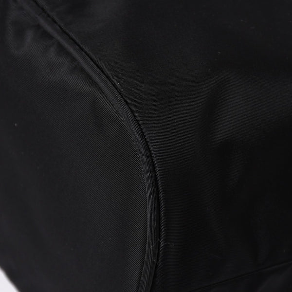 Very Good Condition PRADA Nylon Bag Hand Bag Rhinestone Triangle Logo Black Used 4a003519