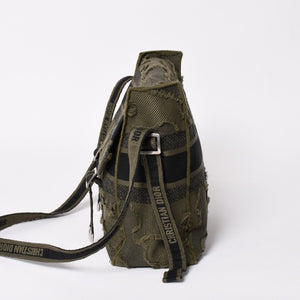 Very good condition Christian Dior Camp Shoulder Bag Khaki Camouflage Canvas 50-MA-0210 Used 4a003521