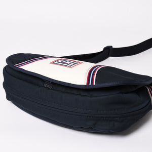 Very Good Condition CHANEL CHANEL Sports Line Shoulder Bag A31243 10th Series Coco Mark Navy Ivory Silver Hardware Used 4a003492