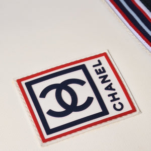 Very Good Condition CHANEL CHANEL Sports Line Shoulder Bag A31243 10th Series Coco Mark Navy Ivory Silver Hardware Used 4a003492