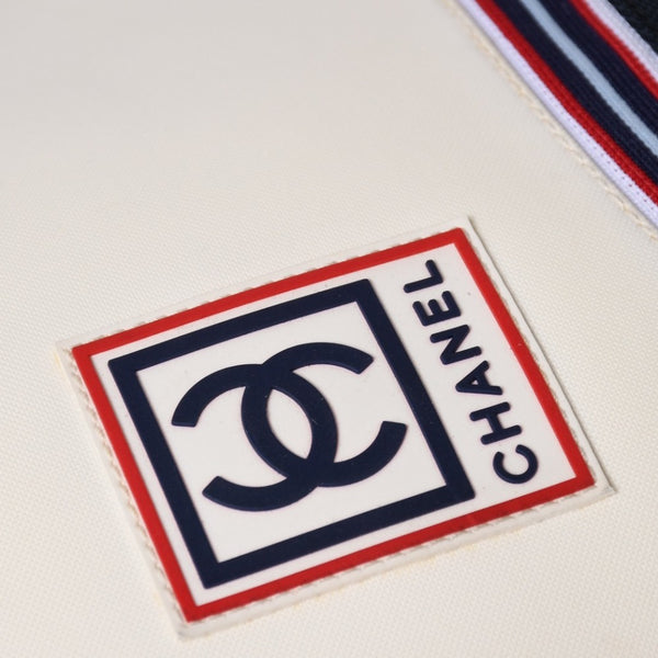 Very Good Condition CHANEL CHANEL Sports Line Shoulder Bag A31243 10th Series Coco Mark Navy Ivory Silver Hardware Used 4a003492