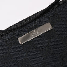 Load image into Gallery viewer, 極美品 GUCCI グッチ Hand Bag ハンドバッグ 039・1103 Black ブラック GGキャンバス シルバー金具 中古 4a003699