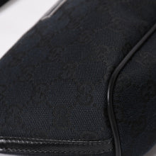 Load image into Gallery viewer, 極美品 GUCCI グッチ Hand Bag ハンドバッグ 039・1103 Black ブラック GGキャンバス シルバー金具 中古 4a003699