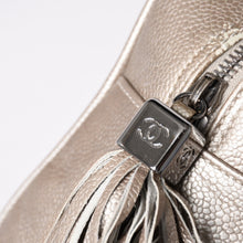 Load image into Gallery viewer, CHANEL シャネル マトラッセ ココマークミニボストンバッグ 9番台 ハンドバッグ キャビアスキン キルティング ブロンズ調 ゴールド シルバー金具 美品 中古 4a003711