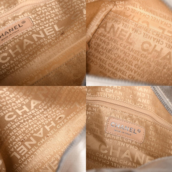 CHANEL Chanel Matelasse Cocomark Mini Boston Bag No. 9 Handbag Caviar Skin Quilted Bronze Style Gold Silver Hardware Good Condition Used 4a003711
