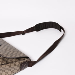 Very Good Condition GUCCI GG Supreme Canvas Messenger Shoulder Bag Silver Hardware 223661 Used 4a003529