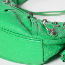 画像をギャラリービューアに読み込む, 極美品 BALENCIAGA バレンシアガ ショルダーバッグ 671309 ル カゴールXS グリーン レザー アンティークシルバー金具 中古 4a003537