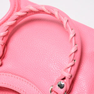 極美品 BALENCIAGA バレンシアガ ルシティナノ ハンドバッグ 453205 ショルダーバッグ 2WAY レザー シルバー金具 中古 4a003548
