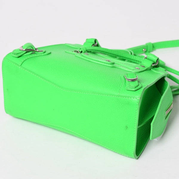 極美品 BALENCIAGA バレンシアガ Mini Neo Classic City Shoulder Bag/FF20749/WS20749 ショルダーバッグ グリーン シルバー金具 638524 中古 4a003484