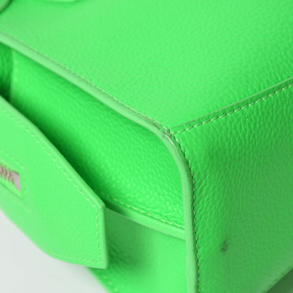 極美品 BALENCIAGA バレンシアガ Mini Neo Classic City Shoulder Bag/FF20749/WS20749 ショルダーバッグ グリーン シルバー金具 638524 中古 4a003484