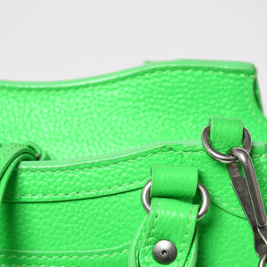 極美品 BALENCIAGA バレンシアガ Mini Neo Classic City Shoulder Bag/FF20749/WS20749 ショルダーバッグ グリーン シルバー金具 638524 中古 4a003484