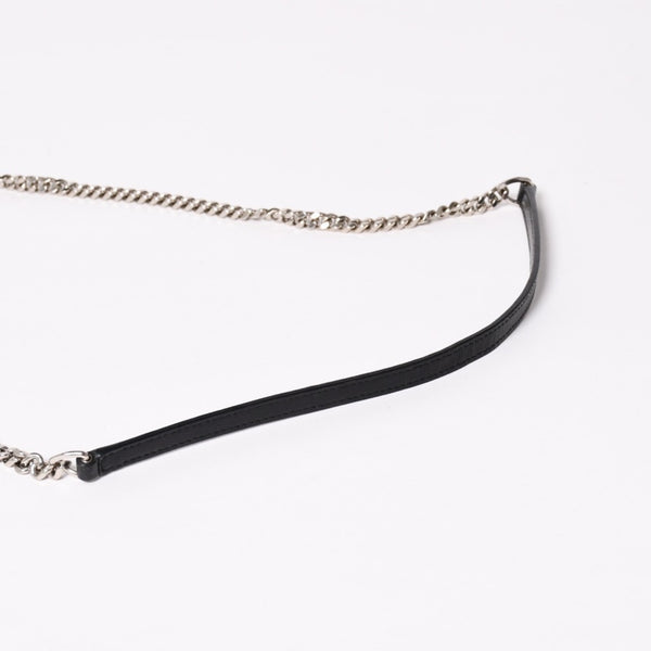 Very Good Condition SAINT LAURENT Cassandra Cassandra Leather Chain Wallet Chain Wallet Caviar Skin YBL393953・0418 Used 4a003538
