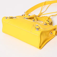 画像をギャラリービューアに読み込む, 極美品 BALENCIAGA バレンシアガ CLASSIC MINI CITY クラシック ミニ シティ 2WAYバッグ 300295 レザー イエロー 中古 4a003541