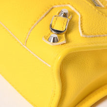 画像をギャラリービューアに読み込む, 極美品 BALENCIAGA バレンシアガ CLASSIC MINI CITY クラシック ミニ シティ 2WAYバッグ 300295 レザー イエロー 中古 4a003541