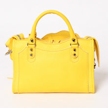 画像をギャラリービューアに読み込む, 極美品 BALENCIAGA バレンシアガ CLASSIC MINI CITY クラシック ミニ シティ 2WAYバッグ 300295 レザー イエロー 中古 4a003541