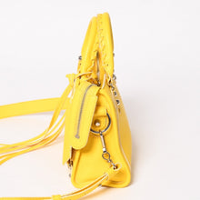 画像をギャラリービューアに読み込む, 極美品 BALENCIAGA バレンシアガ CLASSIC MINI CITY クラシック ミニ シティ 2WAYバッグ 300295 レザー イエロー 中古 4a003541