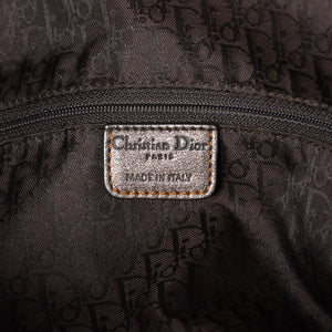 Christian Dior クリスチャンディオール ガウチョサドルハンドバッグ 26-MA-0076 ガリアーノ期 2006SS レザー ウエスタン調 メタリックブラウン 美品 中古 4a003475