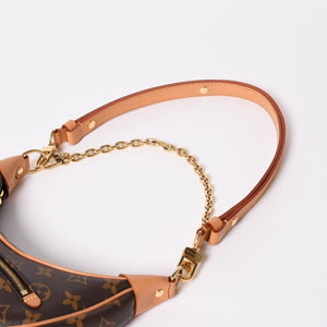極美品 LOUIS VUITTON ルイヴィトン モノグラム キャンバス M81098 ループバッグ 三日月型 ゴールド金具 中古 4a003441