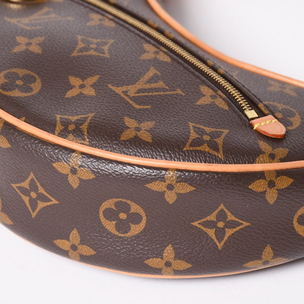極美品 LOUIS VUITTON ルイヴィトン モノグラム キャンバス M81098 ループバッグ 三日月型 ゴールド金具 中古 4a003441