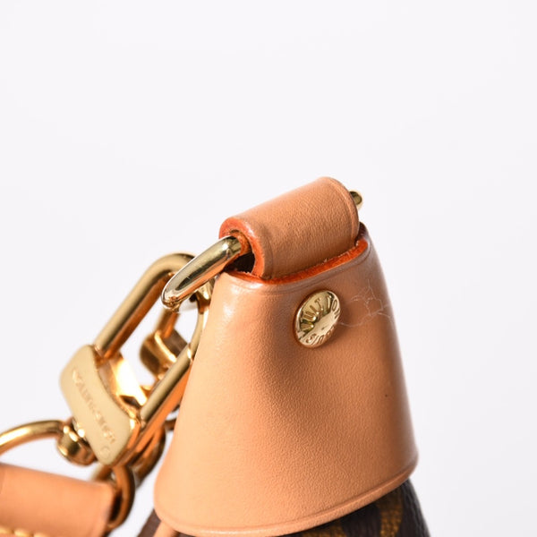 極美品 LOUIS VUITTON ルイヴィトン モノグラム キャンバス M81098 ループバッグ 三日月型 ゴールド金具 中古 4a003441