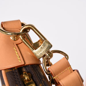 極美品 LOUIS VUITTON ルイヴィトン モノグラム キャンバス M81098 ループバッグ 三日月型 ゴールド金具 中古 4a003441