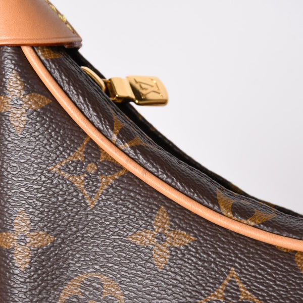 極美品 LOUIS VUITTON ルイヴィトン モノグラム キャンバス M81098 ループバッグ 三日月型 ゴールド金具 中古 4a003441