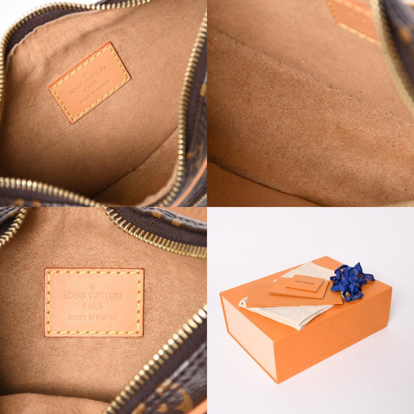極美品 LOUIS VUITTON ルイヴィトン モノグラム キャンバス M81098 ループバッグ 三日月型 ゴールド金具 中古 4a003441