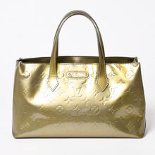 Load image into Gallery viewer, LOUIS VUITTON ルイヴィトン ウィルシャーPM ハンドバッグ M91627 ブラウン エナメル モノグラムヴェルニ 美品 中古 4a003542