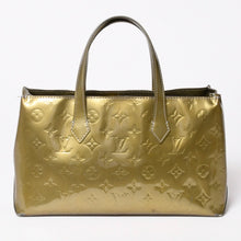 Load image into Gallery viewer, LOUIS VUITTON ルイヴィトン ウィルシャーPM ハンドバッグ M91627 ブラウン エナメル モノグラムヴェルニ 美品 中古 4a003542