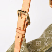 Load image into Gallery viewer, 極美品 LOUIS VUITTON ルイヴィトン モノグラムデニム バギーGM M95211 グリーン ゴールド金具 ヌメ革 中古 4a003208