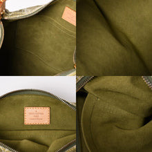 Load image into Gallery viewer, 極美品 LOUIS VUITTON ルイヴィトン モノグラムデニム バギーGM M95211 グリーン ゴールド金具 ヌメ革 中古 4a003208