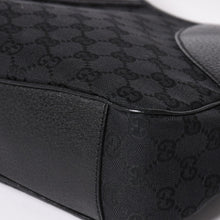 Load image into Gallery viewer, 極美品 GUCCI グッチ GGキャンバス ショルダーバッグ ワンショルダーバッグ 肩掛け レザー ブラック 113012 中古 4a002014