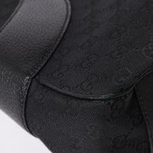 Load image into Gallery viewer, 極美品 GUCCI グッチ GGキャンバス ショルダーバッグ ワンショルダーバッグ 肩掛け レザー ブラック 113012 中古 4a002014