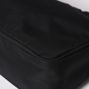 極美品 PRADA プラダ ホーボー ワンショルダーバッグ MV519 ナイロン ブラック トライアングルロゴ シルバー金具 中古 4a003553