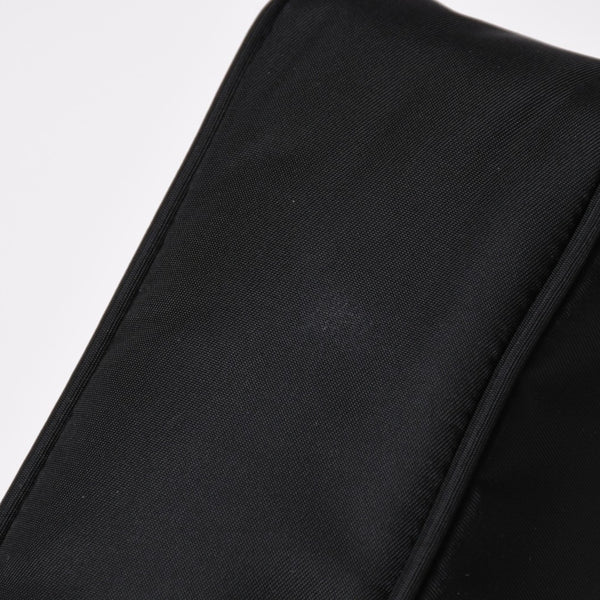 極美品 PRADA プラダ ホーボー ワンショルダーバッグ MV519 ナイロン ブラック トライアングルロゴ シルバー金具 中古 4a003553