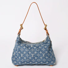 Load image into Gallery viewer, 極美品 LOUIS VUITTON ルイヴィトン モノグラムデニム バギーPM ショルダーバッグ ワンショルダー M95049 インディゴブルー 中古 4a003469