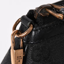 Load image into Gallery viewer, GUCCI グッチ シェリーライン チェーンワンショルダーバッグ 129423 GGキャンバス ブラック ゴールド金具 美品 中古 4a003551